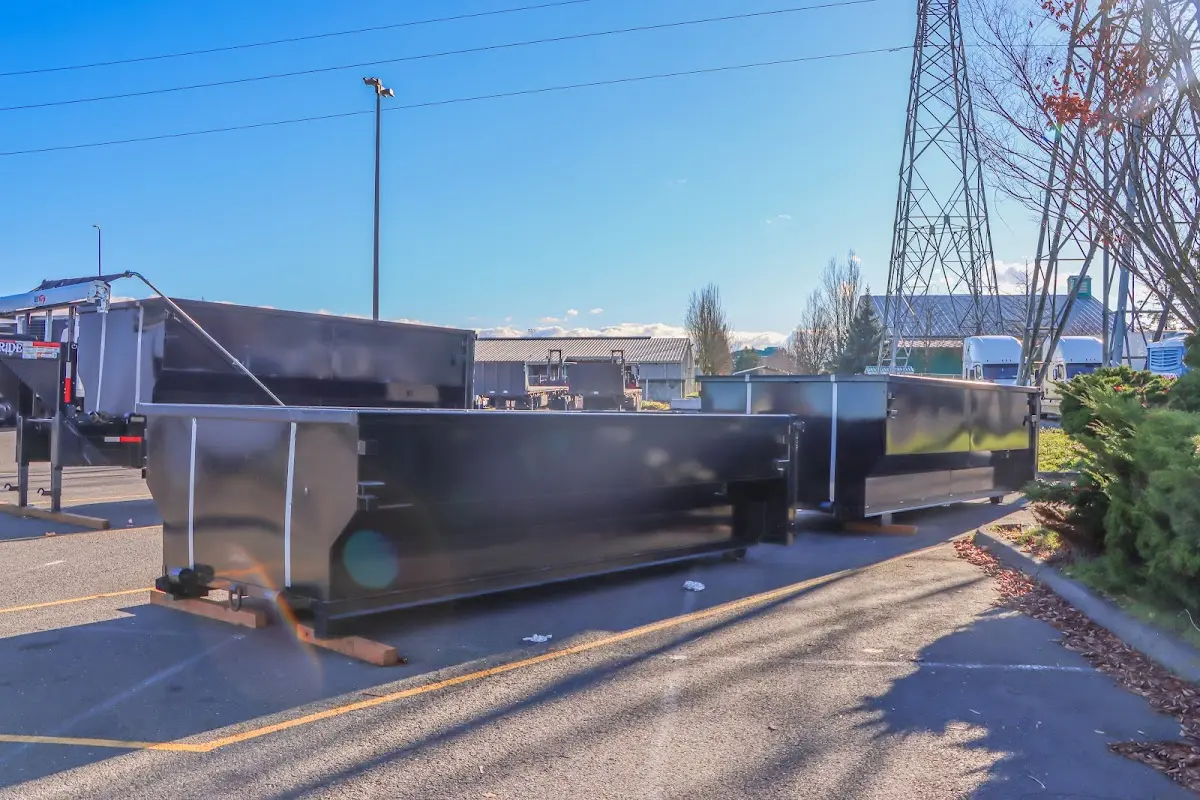 Roll-off dumpster ready for waste disposal at job site for Cleanout Dumpster Rental in Sausalito